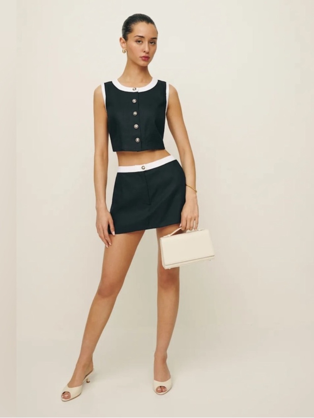 Reformation Roxy Linen Two-Piece Set